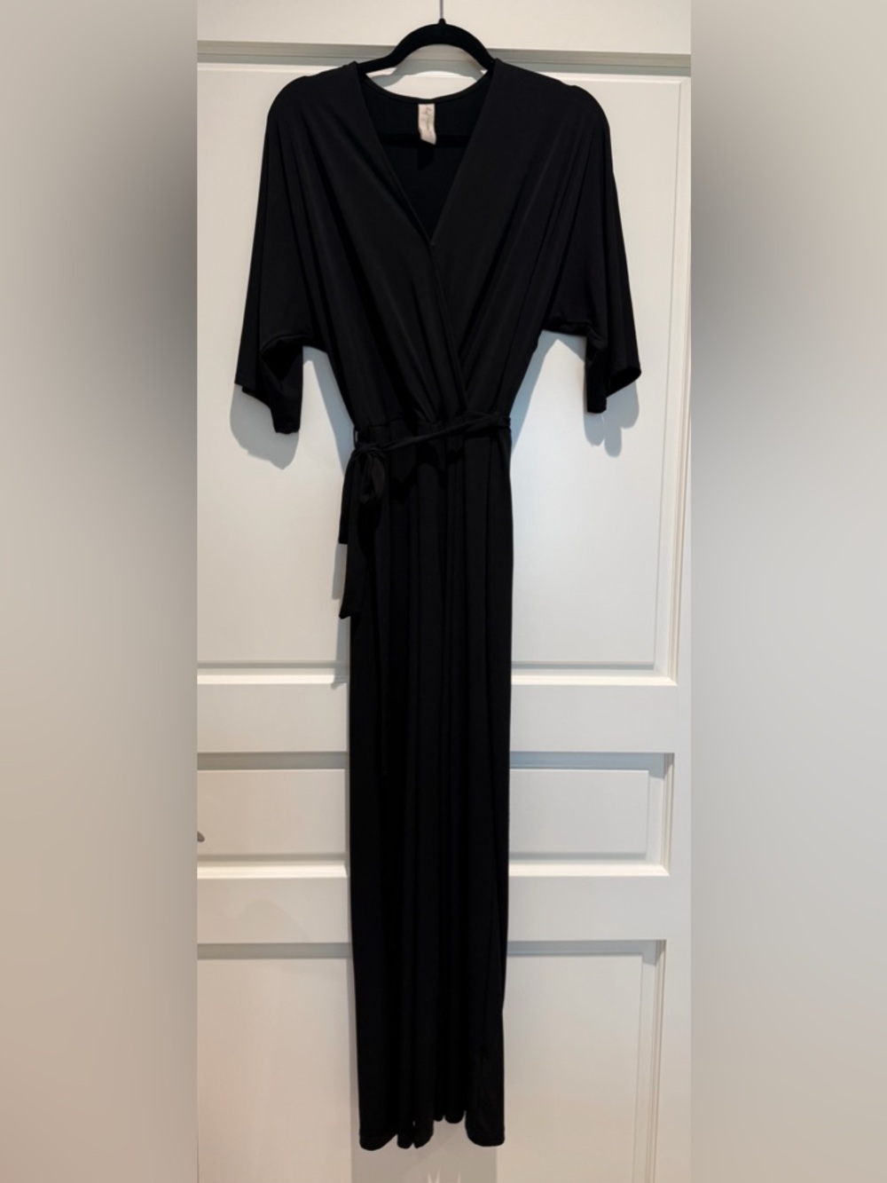 Alison Joy V Neck Jumpsuit - Black - Size S - Picture 2 of 5